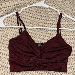 Missguided twist front crop top